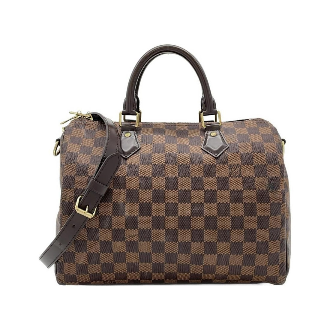 Louis Vuitton Damier Speedy Bandouliere 30cm N41367 Boston Bag: --- Catalog ---Category: SizeSize (HxWxD): 23cm x 29cm x 19cm / 9.05'' x 11.41'' x 7.48''Category: DesignType: Boston bagColor: EbeneGender: Men,WomenMaterial: Coated canvas Hardware Color: GoldCatego