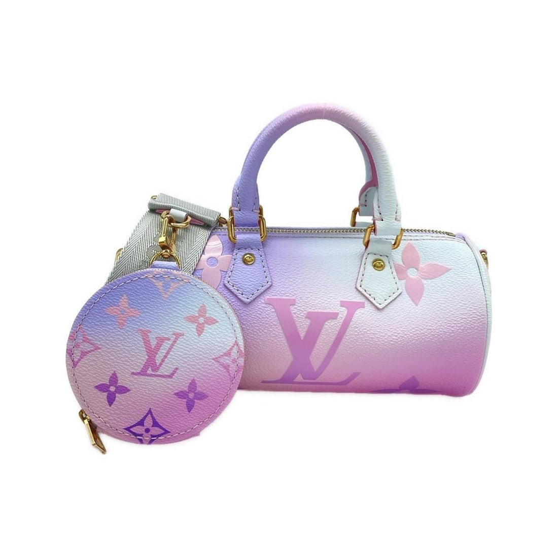 Louis Vuitton Monogram (Spring in the City) Papillon BB M46078 Shoulder Bag: --- Catalog ---Category: SizeSize (HxWxD): 10cm x 19.5cm x 10cm / 3.93'' x 7.67'' x 3.93''Category: DesignType: Pouch, Shoulder bagColor: PinkGender: Women,MenMaterial: Coated canvas Hardware Color: G