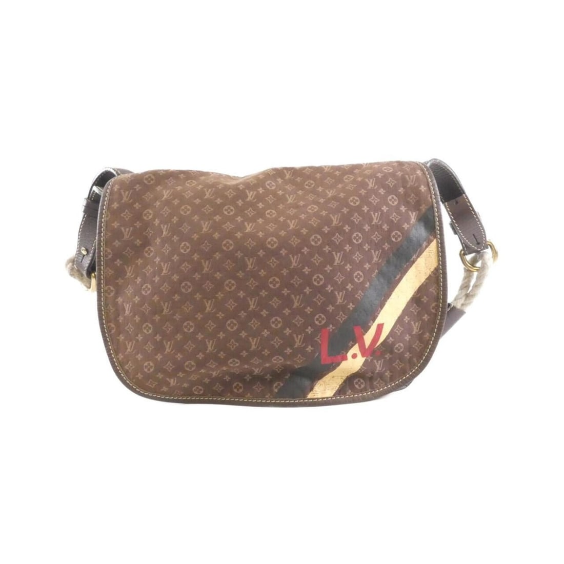 Louis Vuitton Monogram Mini Initiale Aman M40021 Shoulder Bag: --- Catalog ---Category: SizeSize (HxWxD): 26cm x 37cm x 5cm / 10.23'' x 14.56'' x 1.96''Category: DesignType: Shoulder bagColor: BlackGender: WomenMaterial: Canvas Category: GeneralMPN: M40021Brand: