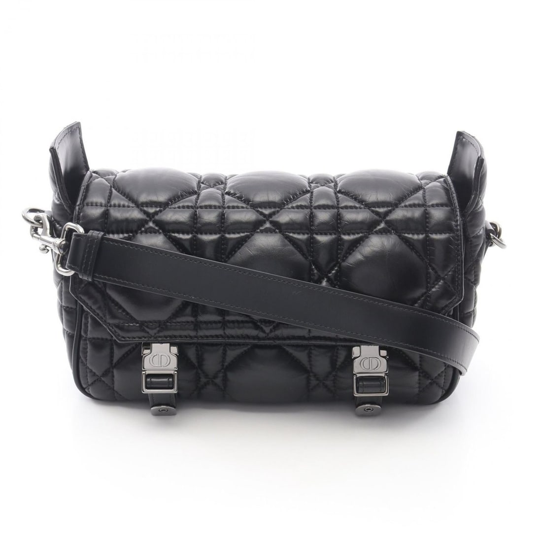 Christian Dior Dior CAMP Small Macrocannage Shoulder Bag, Leather, Women's, Black, M1243OMIG: --- Catalog ---Category: SizeSize (HxWxD): 15cm x 24cm x 8cm / 5.9'' x 9.44'' x 3.14''Category: DesignType: Shoulder bagColor: BlackGender: WomenMaterial: Leather Category: GeneralMPN: M1243OMIGBrand: