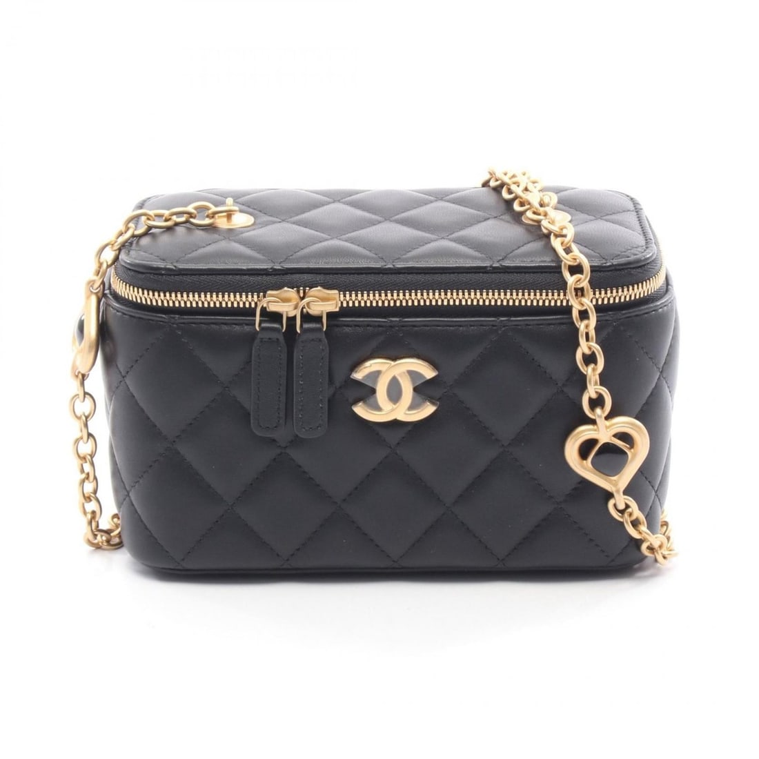 CHANEL Matelasse Small Vanity Shoulder Bag, Leather, Women's, Black, AP1341: --- Catalog ---Category: SizeSize (HxWxD): 10cm x 16cm x 8cm / 3.93'' x 6.29'' x 3.14''Category: DesignType: Shoulder bagColor: BlackGender: WomenMaterial: Leather Category: GeneralMPN: AP1341Brand: C