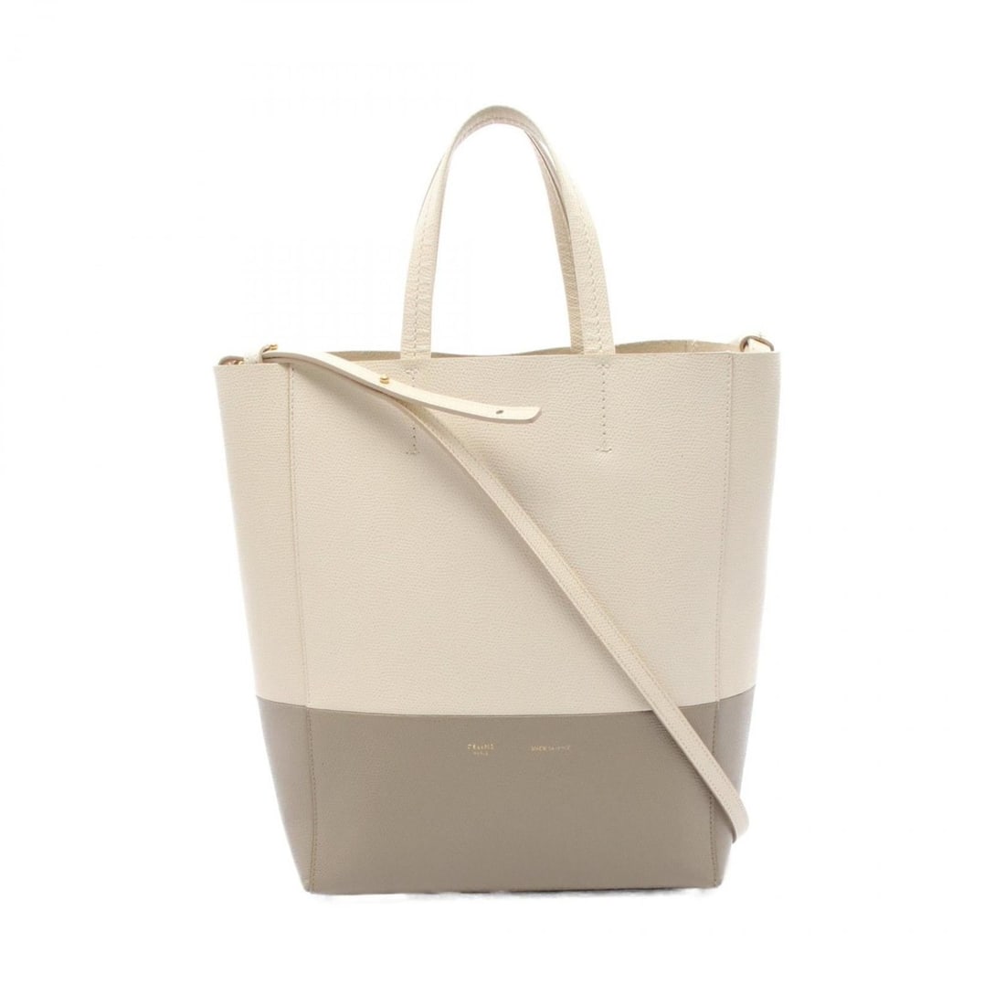 Celine Vertical Small Cabas Tote Bag, Leather, Women's, Ivory and Beige, 176163: --- Catalog ---Category: SizeSize (HxWxD): 28cm x 22cm x 10cm / 11.02'' x 8.66'' x 3.93''Category: DesignType: Tote bagColor: Beige, IvoryGender: WomenMaterial: Leather Category: GeneralMPN: 176163Bra