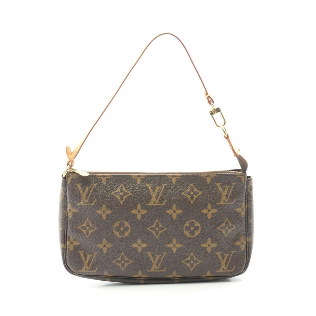 Louis Vuitton Pochette Accessoires Handbag, Coated Canvas and Leather, Monogram, Women's, Brown, (1 of 11)