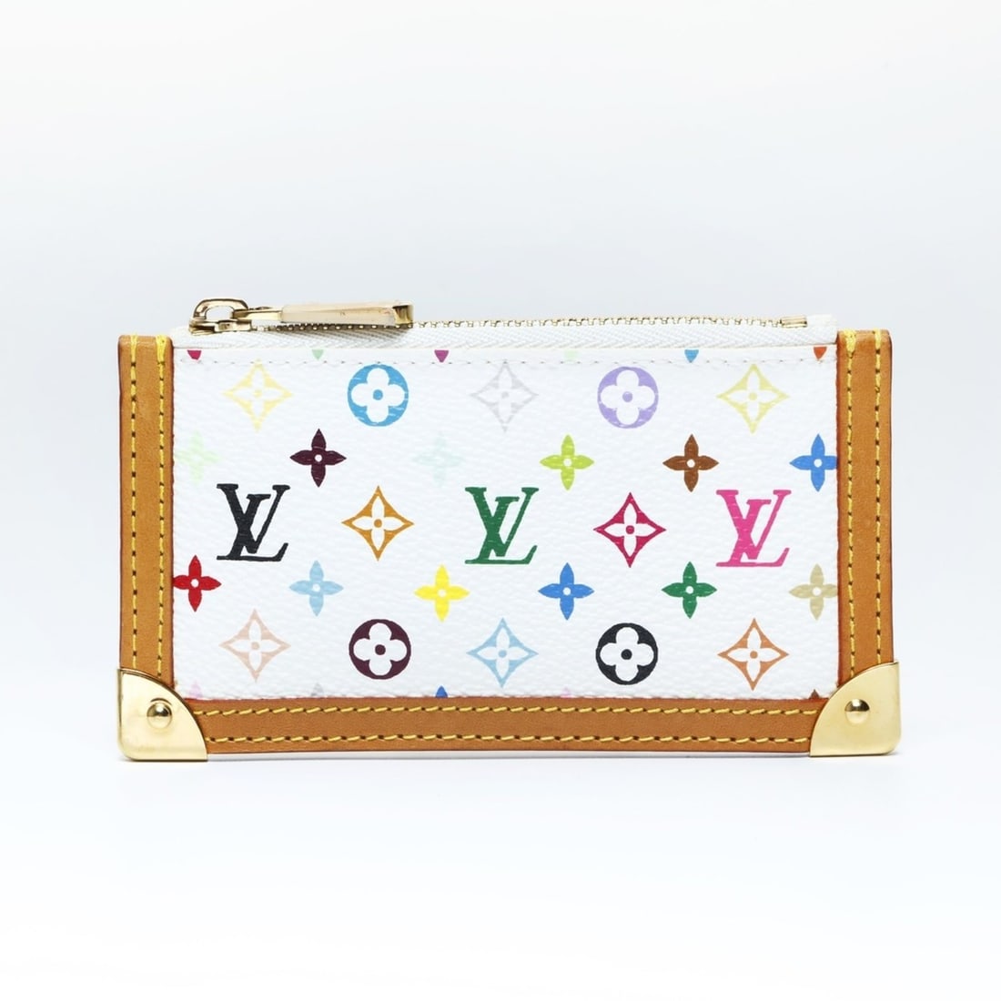Louis Vuitton 2004 Multicolor Pochette Cle Wallet/Coin Case,: --- Catalog ---Category: SizeSize (HxWxD): 7cm x 12.5cm x 5.00mm / 2.75'' x 4.92'' x 0.19''Category: DesignType: Coin purse/coin caseColor: Multi-colorGender: WomenMaterial: Monogram Multicolore Categ