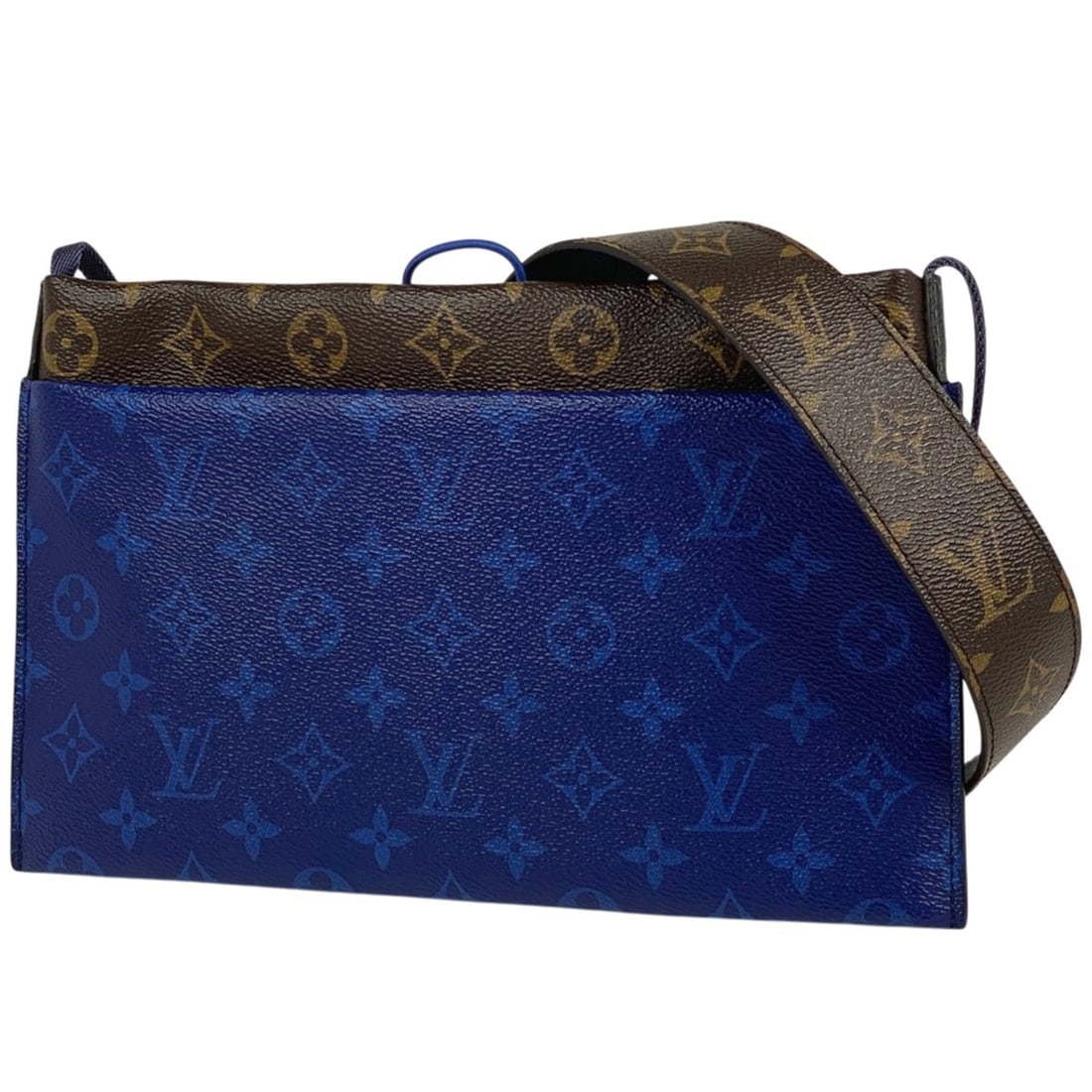 Louis Vuitton Split Sacoche Kim Jones Pacific Shoulder Bag Monogram Cobalt (Blue) M43854 Men's: --- Catalog ---Category: DesignType: Shoulder bagColor: Blue, CobaltGender: MenMaterial: Monogram Category: GeneralBrand: Louis Vuitton--- Item List ---Section: ConditionSmell: Other SlightRanking: Ra