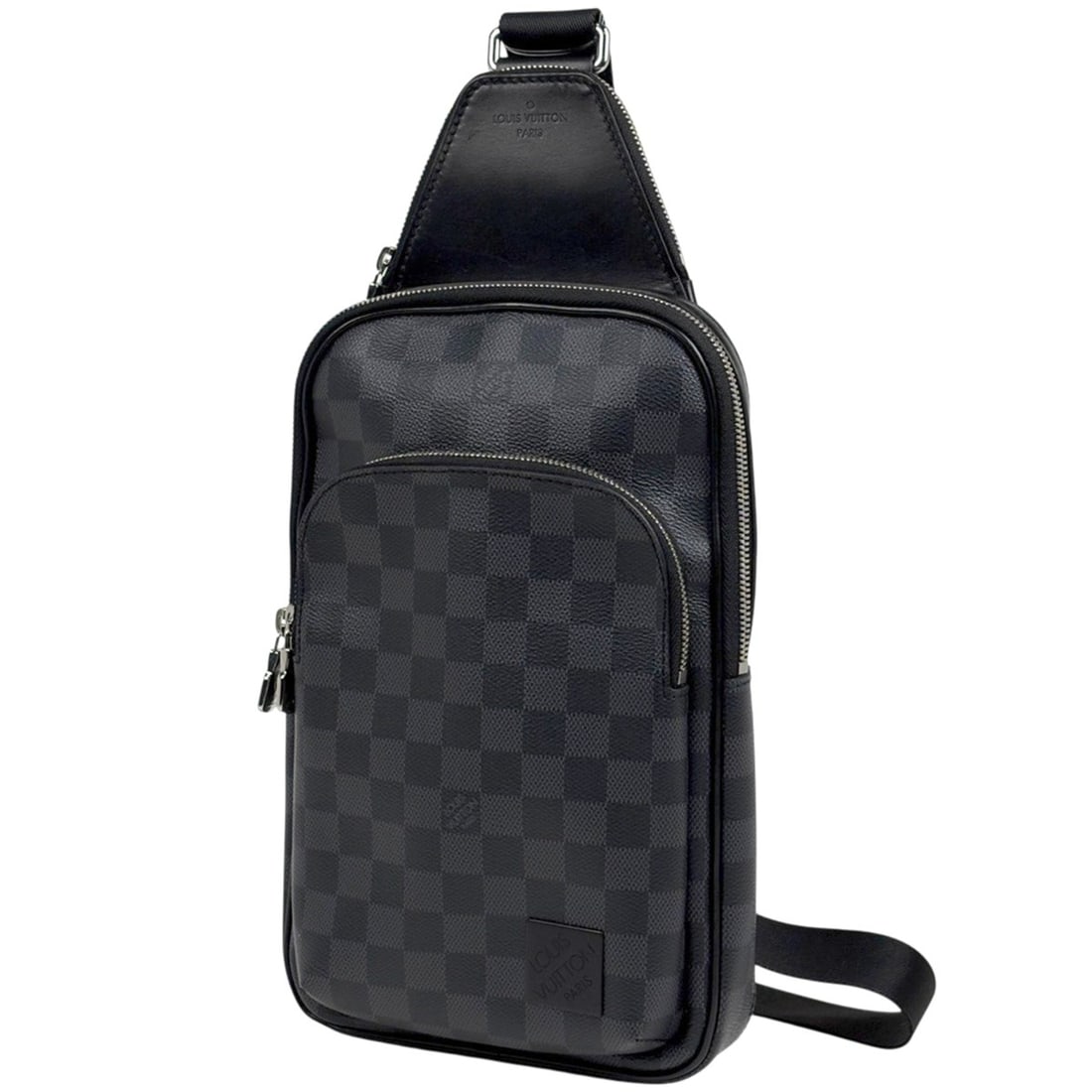Louis Vuitton Avenue Sling Bag, Shoulder Body Damier Graphite Noir (Black), M45302, Men's: --- Catalog ---Category: SizeSize (HxWxD): 30cm x 18cm x 3.5cm / 11.81'' x 7.08'' x 1.37''Category: DesignType: Shoulder bag, Sling bagColor: Black, NoirGender: MenMaterial: Damier Graphite Category: