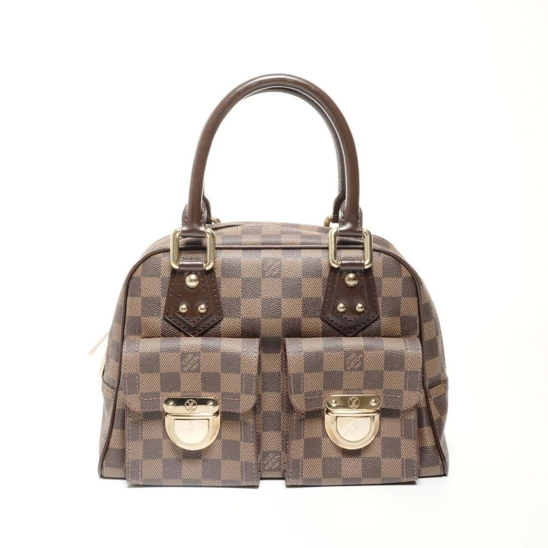 Louis Vuitton 2008 Damier Manhattan PM Handbag, Brown: --- Catalog ---Category: SizeHandle Drop: 14.00cm / 5.51''Size (HxWxD): 20cm x 29cm x 12cm / 7.87'' x 11.41'' x 4.72''Category: DesignType: HandbagColor: Brown, Damier CanvasGender: WomenCategory: Gen