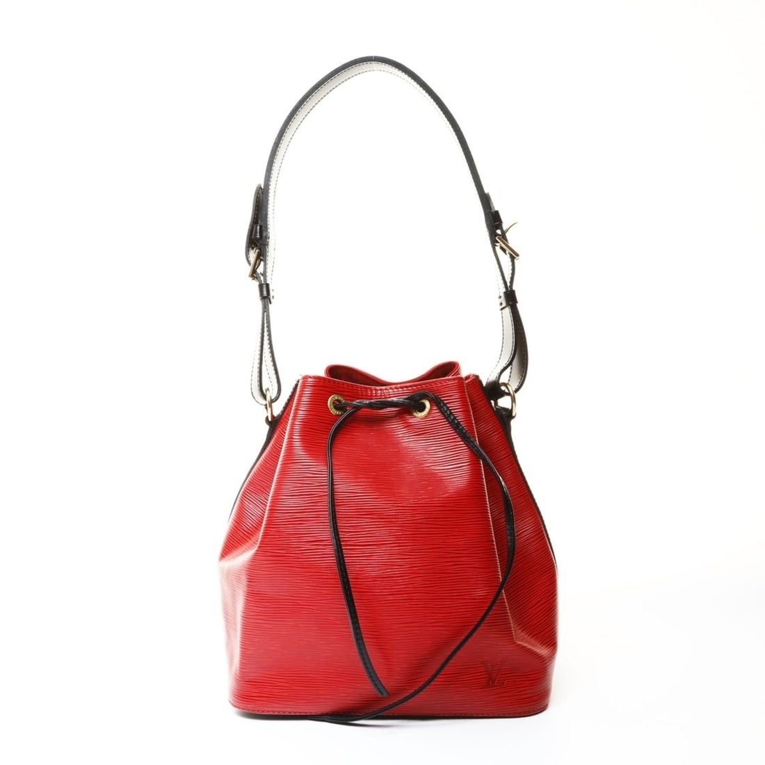 Louis Vuitton 1994 Epi Petit Noe Black Shoulder Bag in Red (1 of 11)