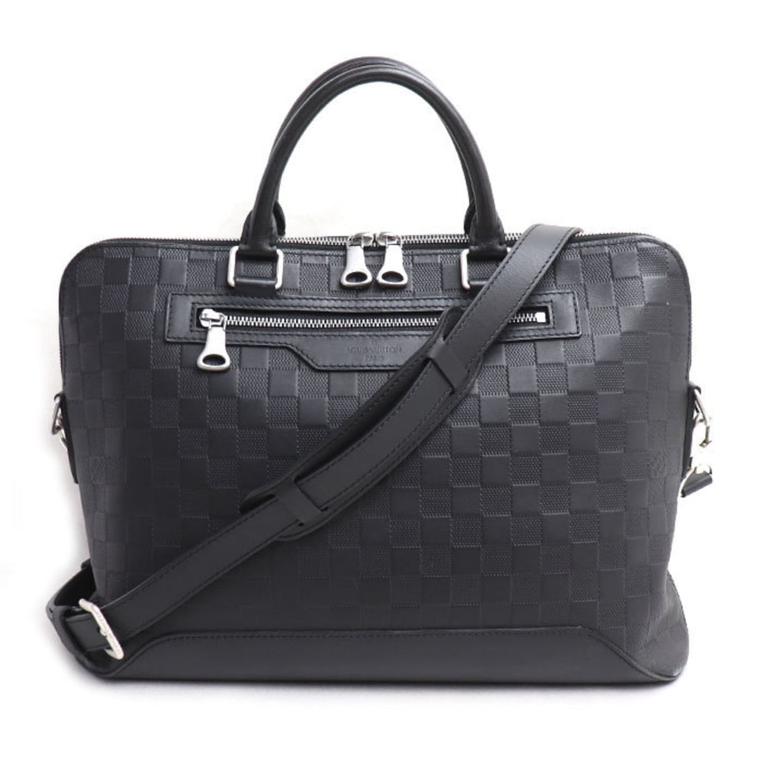 LOUIS VUITTON Louis Vuitton Avenue Briefcase Damier Infini Black N41019 Men's (1 of 20)