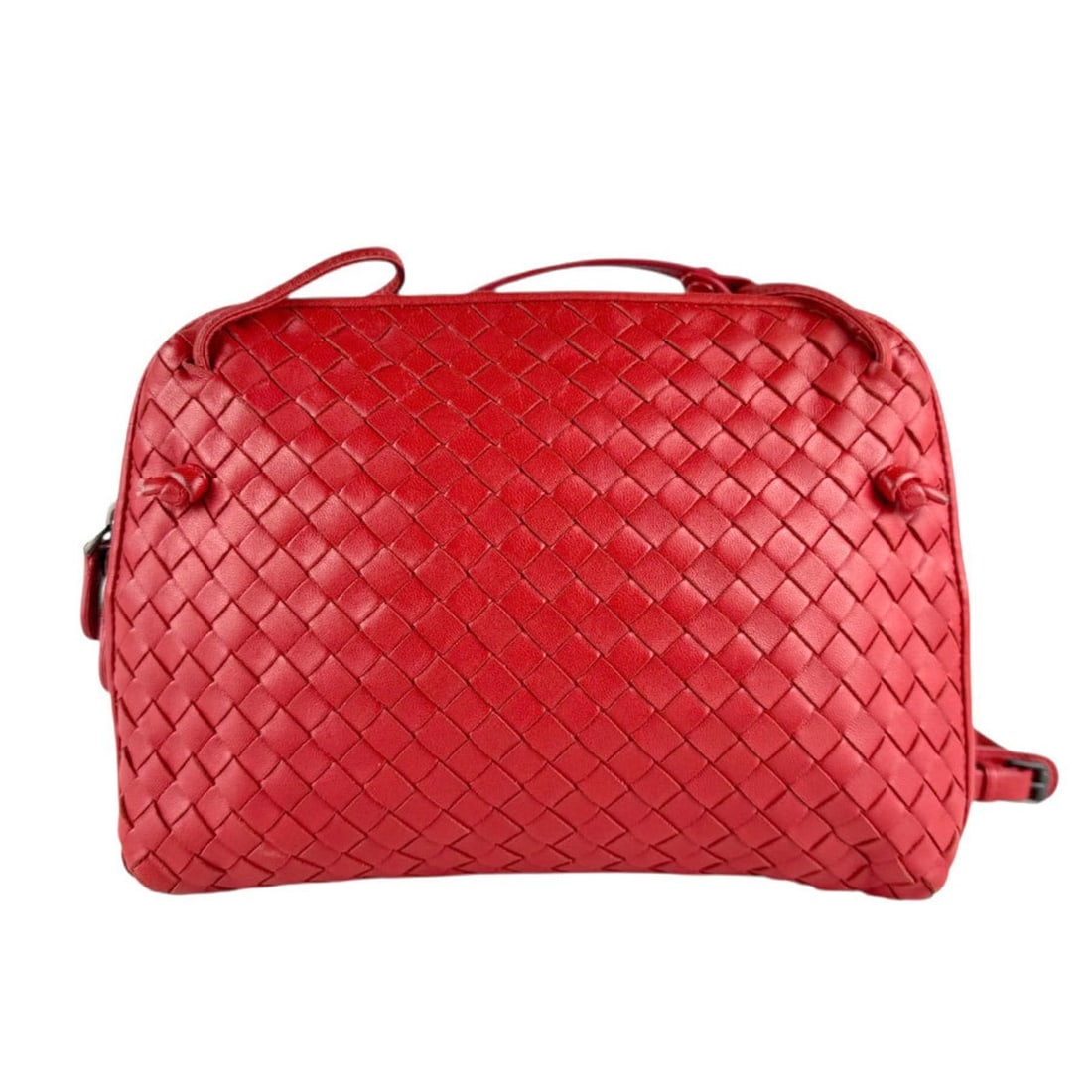 Bottega Veneta Intrecciato Leather Shoulder Bag, Red, Women's, Z8303: --- Catalog ---Category: SizeSize (HxWxD): 19cm x 24cm x 4cm / 7.48'' x 9.44'' x 1.57''Category: DesignType: Shoulder bagColor: Red colorGender: WomenMaterial: Intrecciato Category: GeneralBrand: Bott