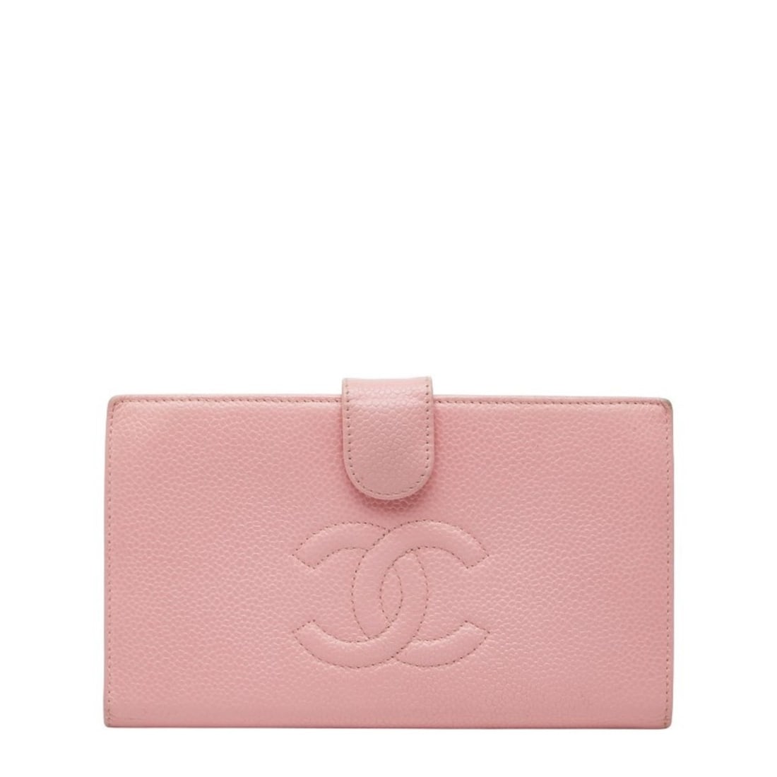 Chanel Coco Mark Long Wallet Pink Caviar Skin Women's CHANEL: --- Catalog ---Category: SizeSize (HxWxD): 10cm x 17.5cm x 1.5cm / 3.93'' x 6.88'' x 0.59''Category: DesignType: Long wallet (bi-fold)Color: PinkGender: WomenMaterial: Grained Calfskin Category: