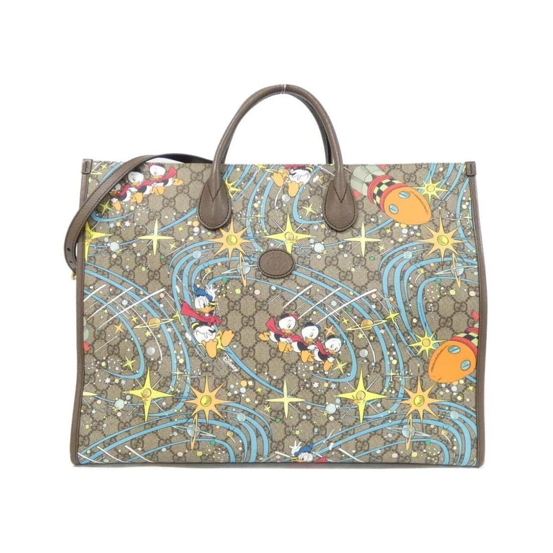 Gucci 650037 2O4AT handbag: --- Catalog ---Category: SizeSize (HxWxD): 34cm x 43cm x 19cm / 13.38'' x 16.92'' x 7.48''Category: DesignType: HandbagColor: Beige, BrownGender: Men,WomenMaterial: GG Supreme , Leather Hardware