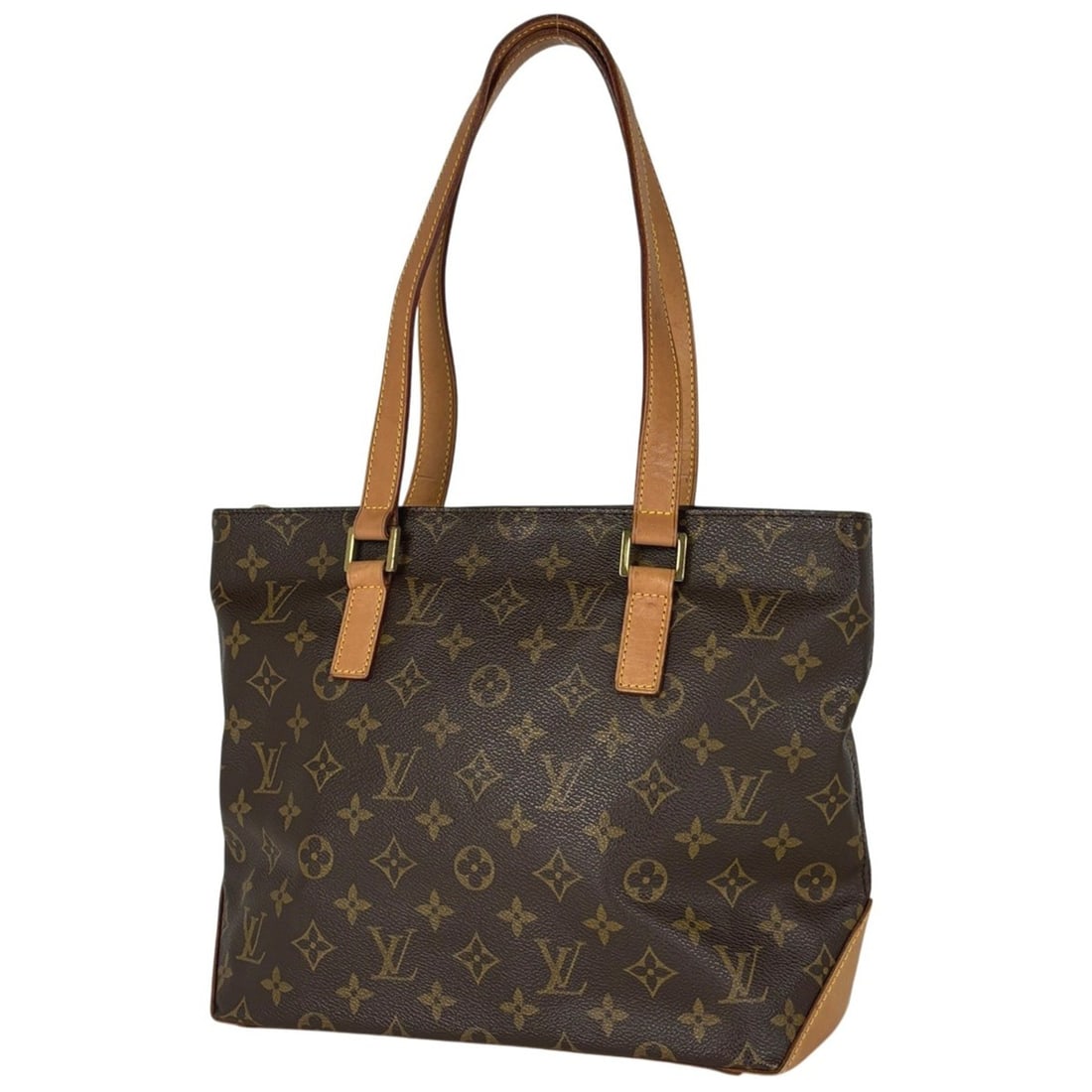 Louis Vuitton Cabas Piano Shoulder Bag/Tote Bag, Monogram Brown, M51148, Women's (1 of 10)