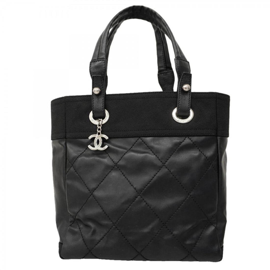 Chanel Paris-Biarritz Caviar Skin Tote Bag, Black, Women's: --- Catalog ---Category: SizeSize (HxWxD): 28cm x 25.5cm x 11cm / 11.02'' x 10.03'' x 4.33''Category: DesignType: Tote bagColor: BlackGender: WomenMaterial: Grained Calfskin Category: GeneralBrand: Ch
