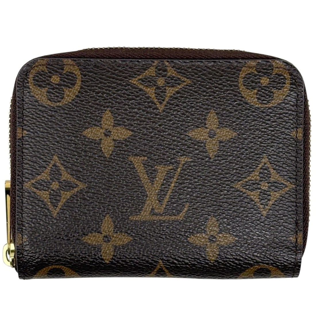 Louis Vuitton Zippy Coin Purse, Business Card Case, Round Zipper Wallet/Coin Monogram Brown, M60067, (1 of 8)