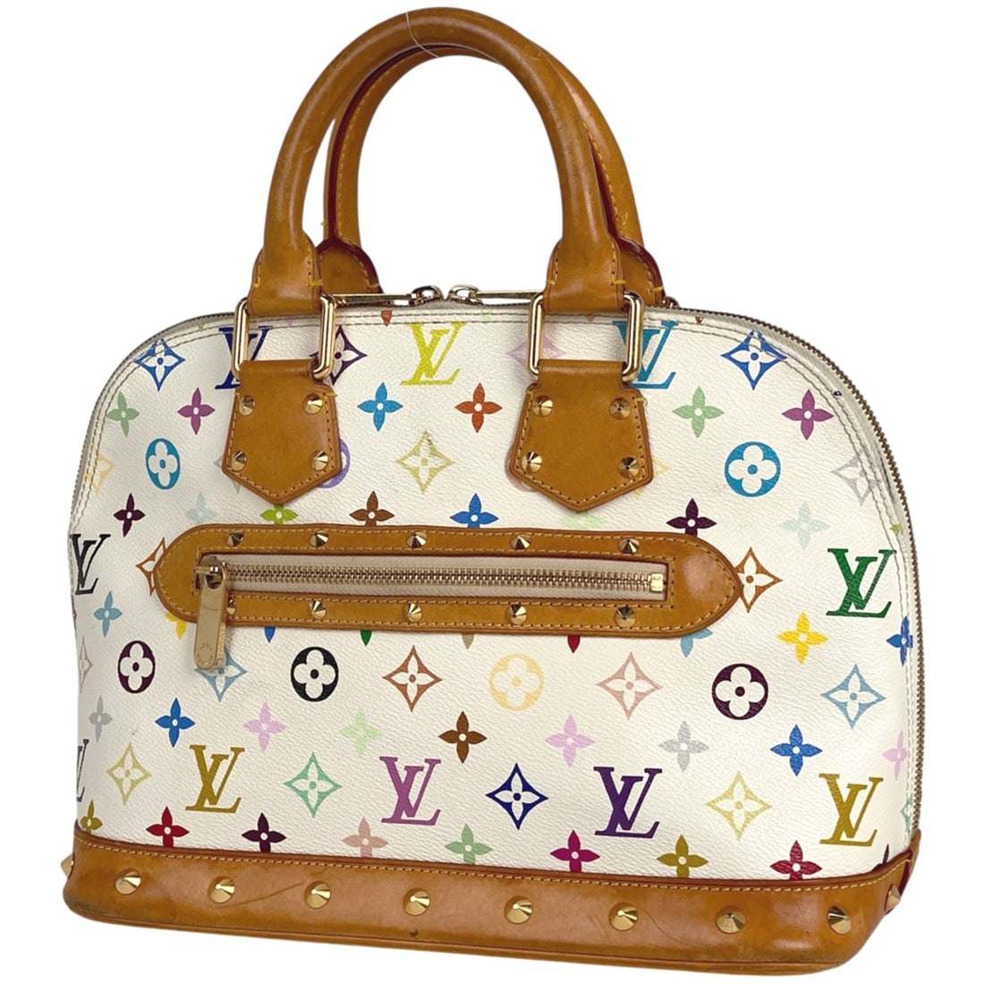 Louis Vuitton Alma Monogram Multicolore Handbag in Blanc (White) M92647 Women's (1 of 12)