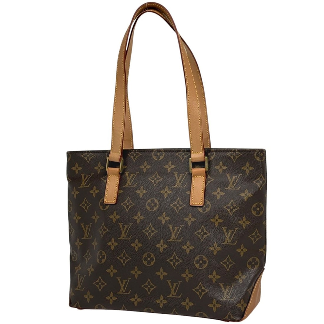 Louis Vuitton Cabas Piano Shoulder Bag/Tote Bag, Monogram Brown, M51148, Women's: --- Catalog ---Category: SizeSize (HxWxD): 25cm x 27cm x 12cm / 9.84'' x 10.62'' x 4.72''Category: DesignType: Shoulder bag, Tote bagColor: Brown, MonogramGender: WomenMaterial: Monogram , Leather Cat