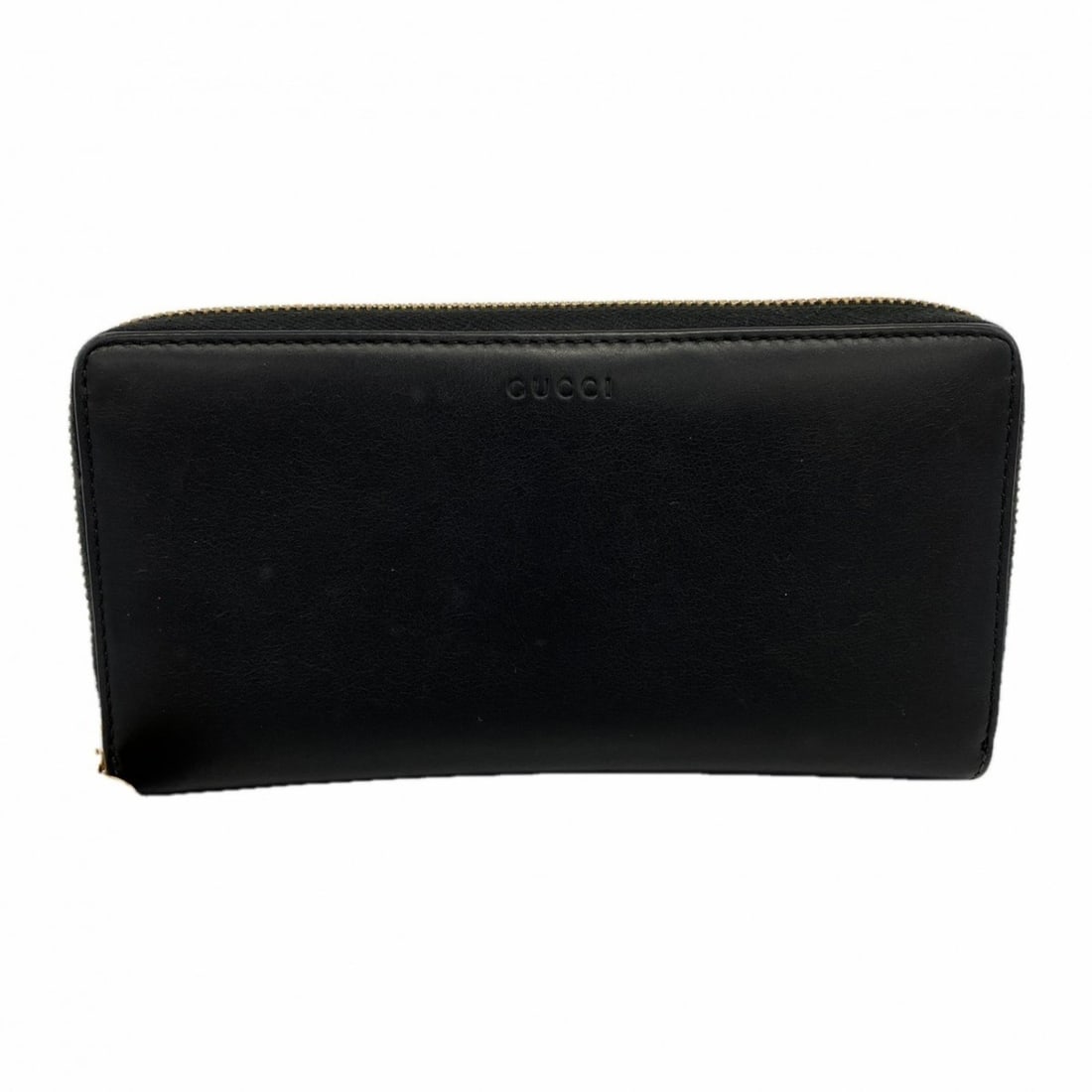 Gucci Bamboo Long Wallet 453158 Leather Black Women's (1 of 11)