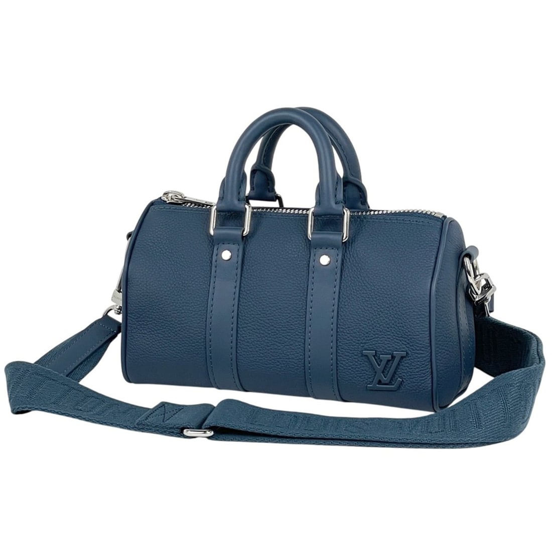 Louis Vuitton Keepall XS LV Aerogram 2-Way Shoulder/Handbag Leather Blue M81003 Women's: --- Catalog ---Category: SizeSize (HxWxD): 12.5cm x 21.5cm x 9cm / 4.92'' x 8.46'' x 3.54''Category: DesignType: Handbag, Shoulder bagColor: BlueGender: WomenMaterial: Leather Category: GeneralBrand: