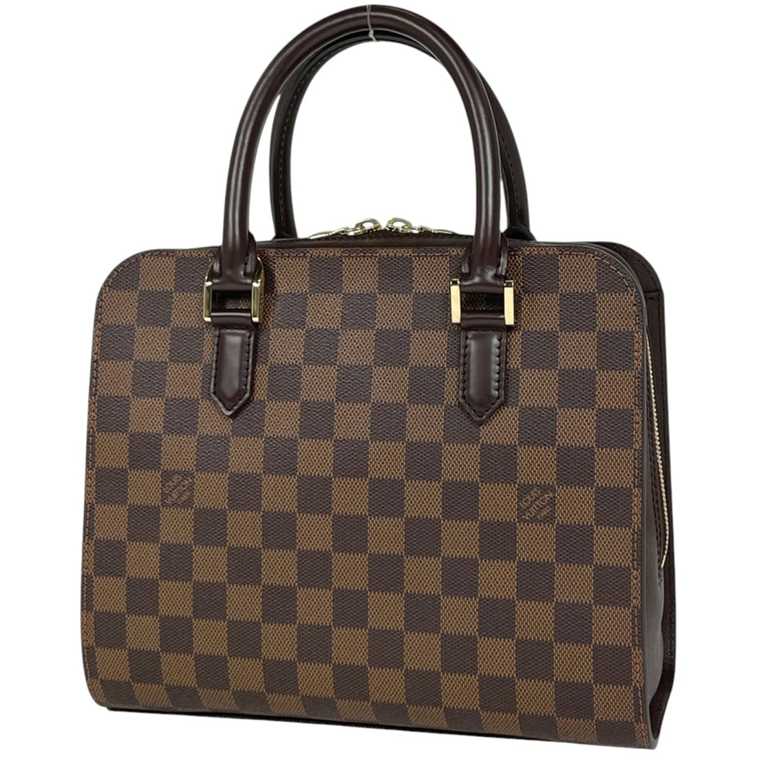 Louis Vuitton Triana Handbag, Damier Brown, N51155, Women's: --- Catalog ---Category: SizeSize (HxWxD): 22cm x 26.5cm x 12cm / 8.66'' x 10.43'' x 4.72''Category: DesignType: HandbagColor: BrownGender: WomenMaterial: Damier Canvas Category: GeneralBrand: Louis V
