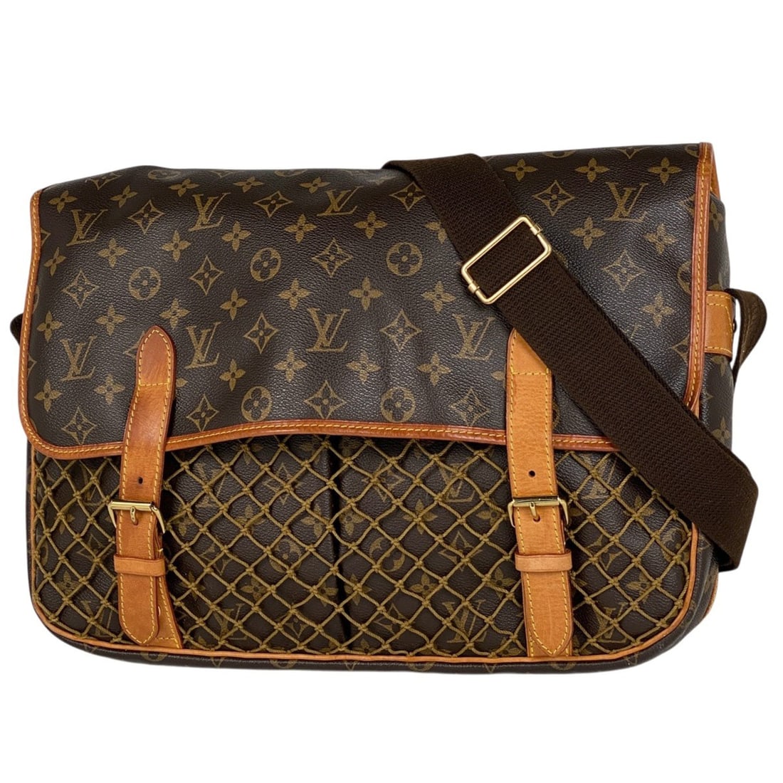 Louis Vuitton Congo GM Crossbody Shoulder Bag Monogram Brown M40115 Women's: --- Catalog ---Category: SizeSize (HxWxD): 28cm x 38cm x 8cm / 11.02'' x 14.96'' x 3.14''Category: DesignType: Shoulder bagColor: BrownGender: WomenMaterial: Monogram Category: GeneralMPN: M40115Brand