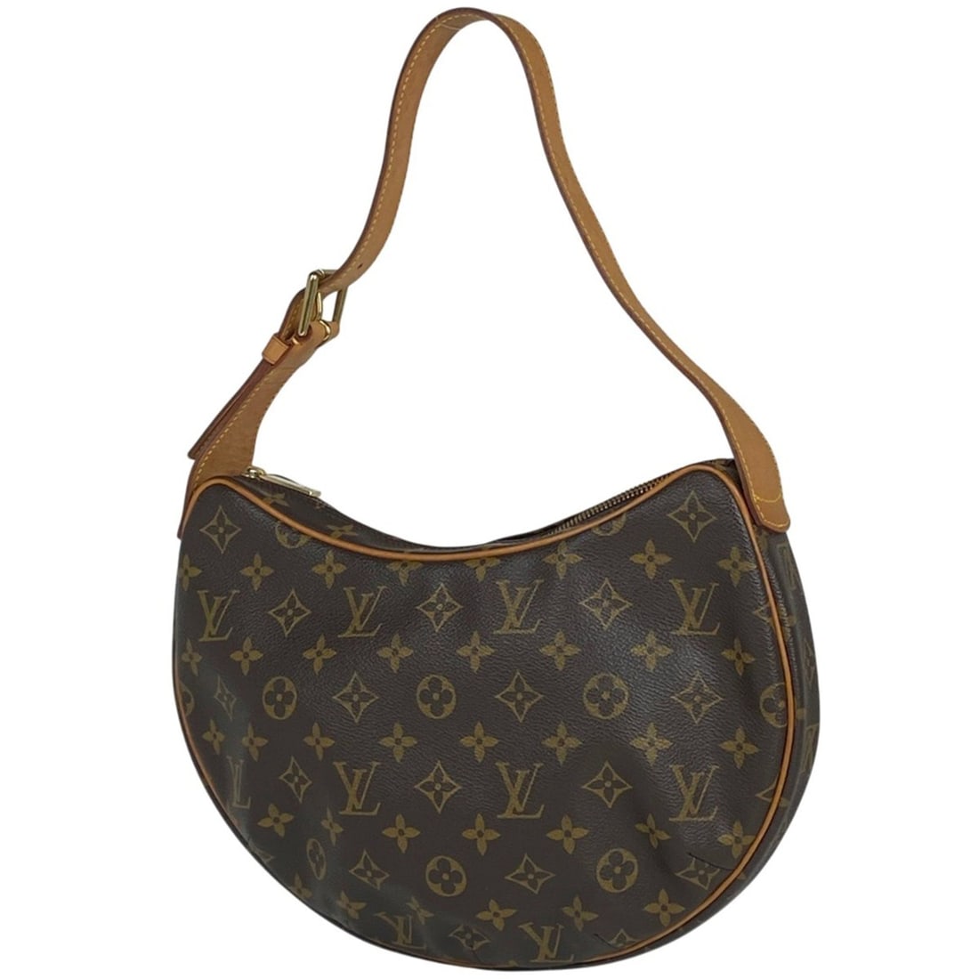 Louis Vuitton Croissant MM One-Shoulder Shoulder Bag Monogram Brown M51512 Women's (1 of 7)