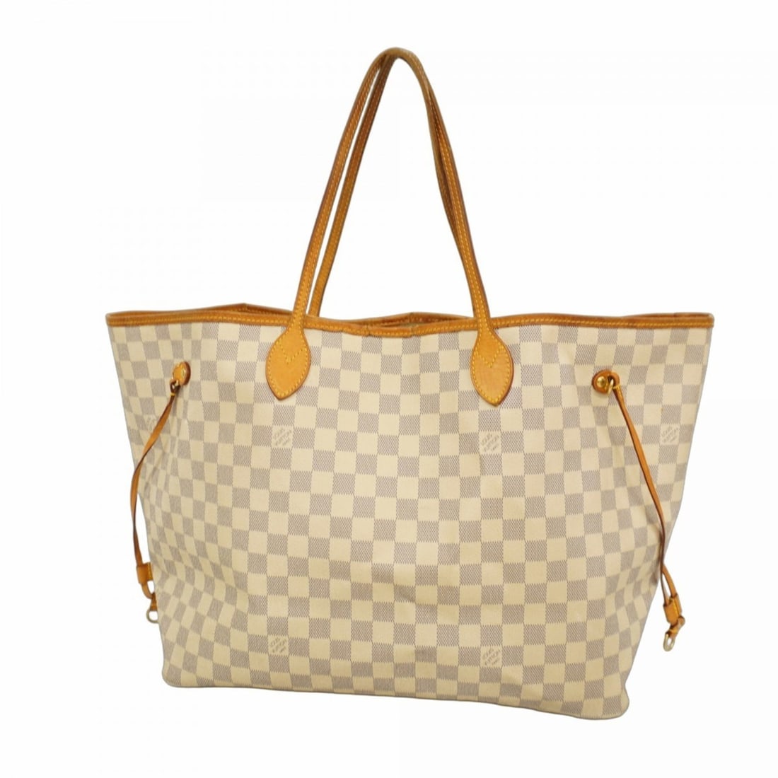 Louis Vuitton Damier Azur Neverfull GM Tote Bag N51108 White Women's (1 of 13)