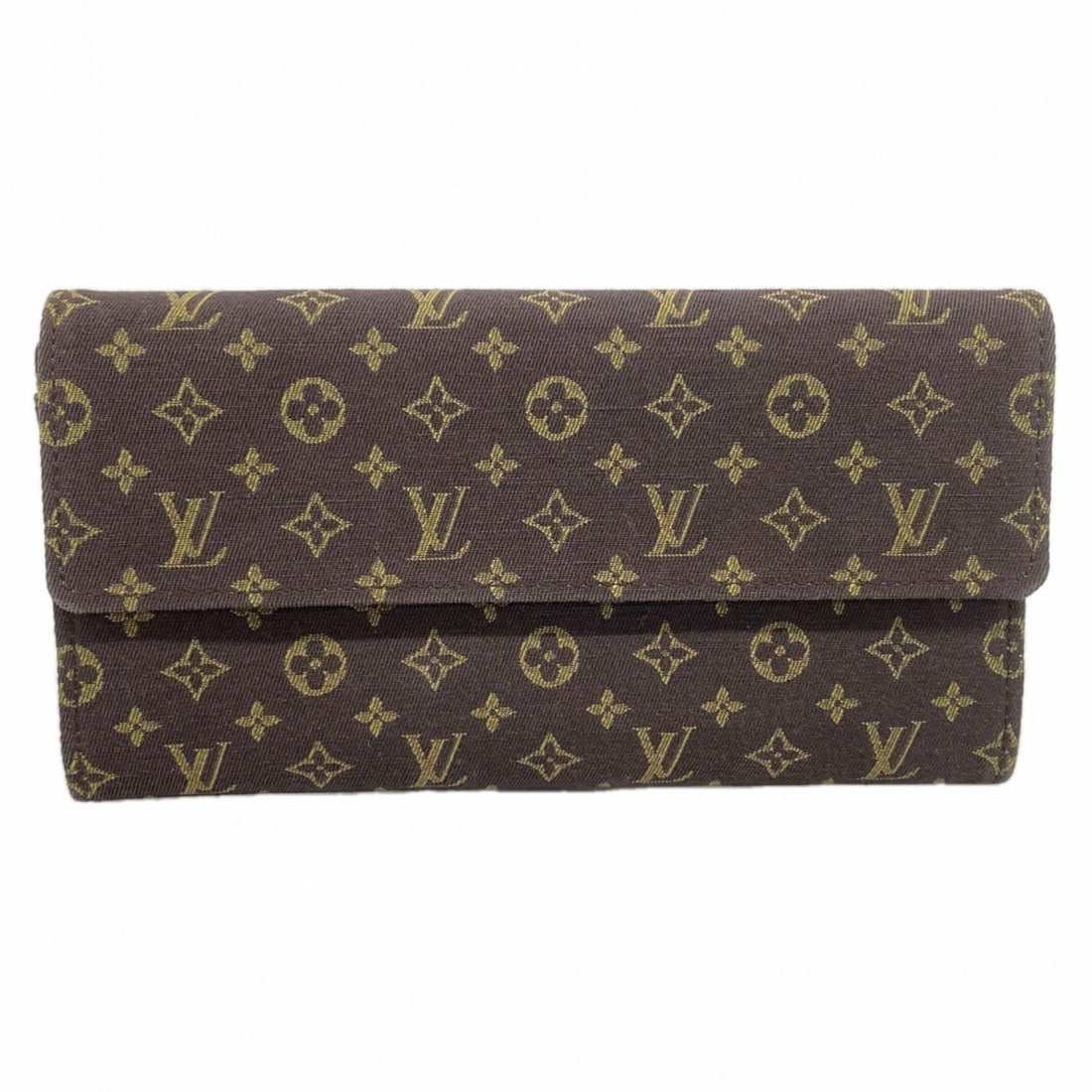 Louis Vuitton Monogram Minilan Portefeuille Sarah M95234 Ebene Women's Long Wallet (1 of 12)