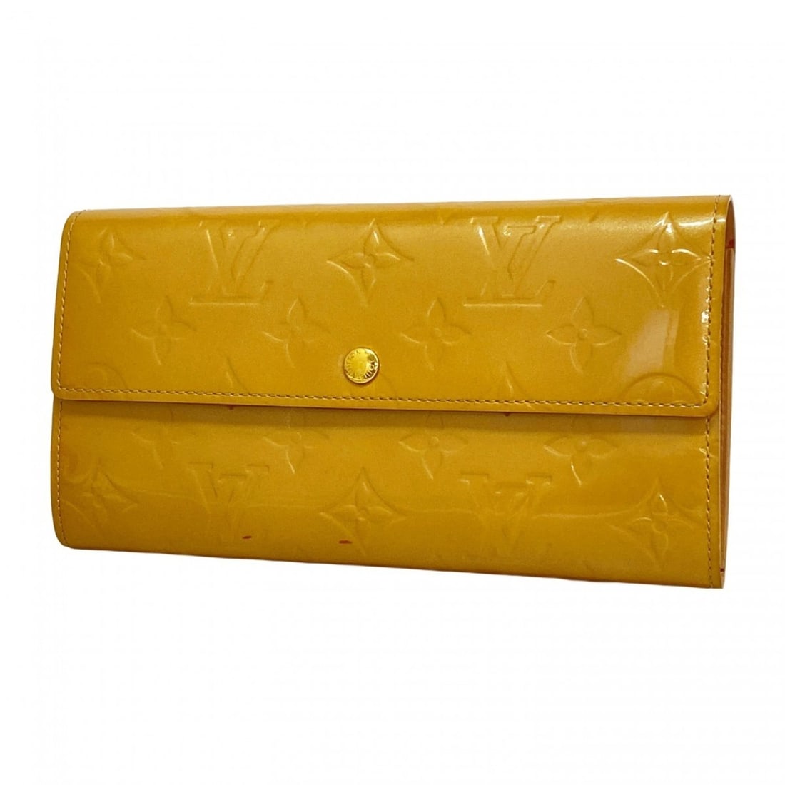 Louis Vuitton Vernis Pochette Porte Monnaie Credit Long Wallet M91380 Noisette Women's (1 of 11)