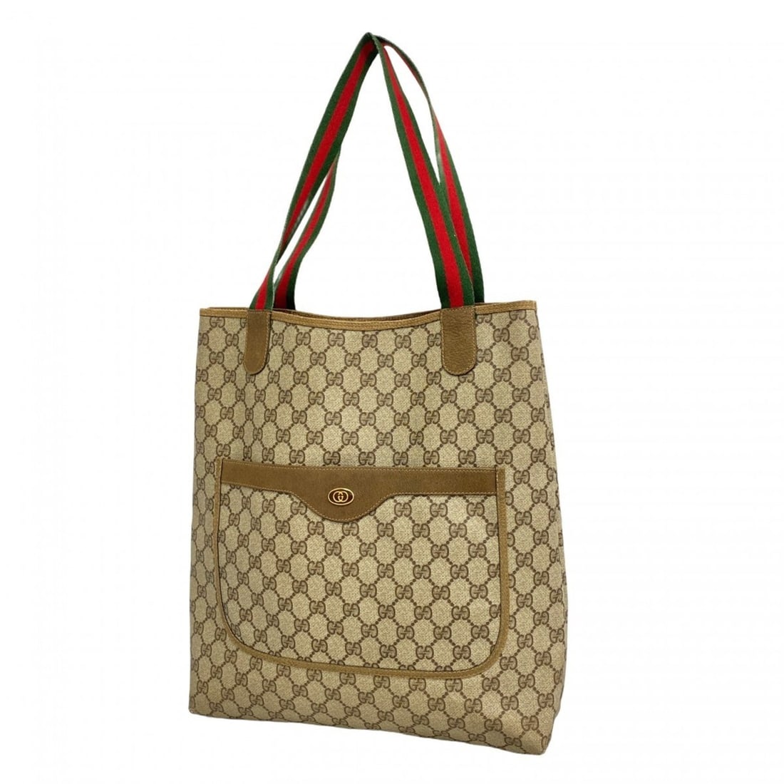 Gucci GG Supreme Sherry Line Tote Bag 002 23 4487 Brown Women's (1 of 11)