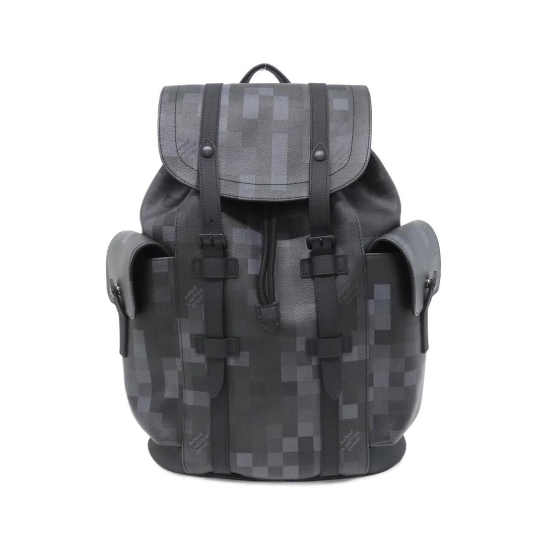 Louis Vuitton Damouflage Black Christopher MM M14952 Backpack: --- Catalog ---Category: SizeWeight: 1.34kg / 2.95lb.Size (HxWxD): 45cm x 34cm x 12cm / 17.71'' x 13.38'' x 4.72''Strap Length: 87cm / 34.25''Category: DesignType: BackpackColor: BlackGender: Men,Wome