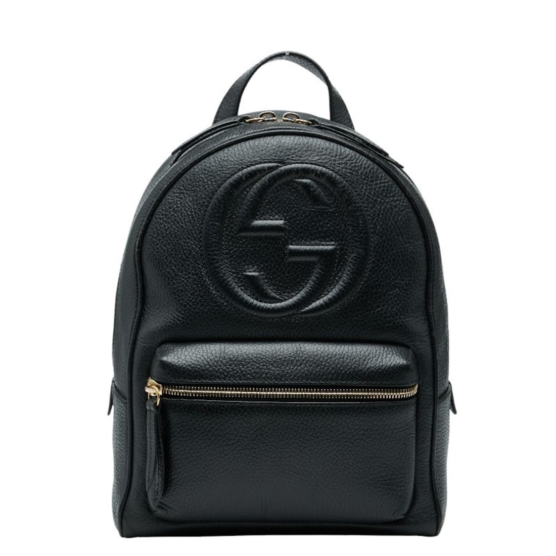 Gucci Soho Interlocking G Backpack 536192 Black Leather Women's GUCCI (1 of 10)