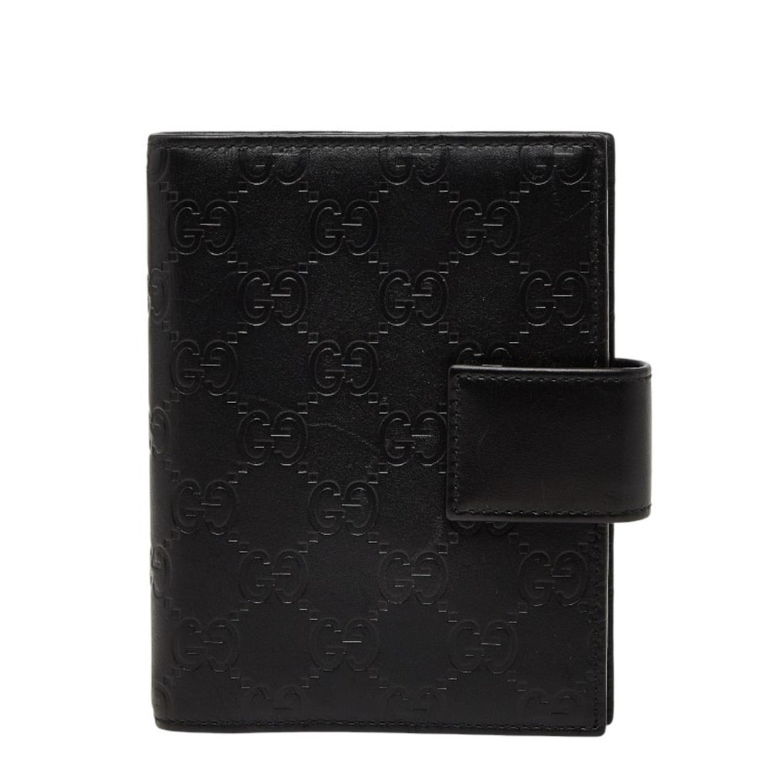 Gucci Guccissima - Notebook Cover 115240 Black Leather Women's GUCCI: --- Catalog ---Category: DesignColor: BlackGender: WomenMaterial: Leather Category: GeneralMPN: 115240Brand: GucciCategory: Physical PropertiesSize (HxWxD): 14cm x 11cm x 1cm / 5.51'' x 4.33'' x 0.39'