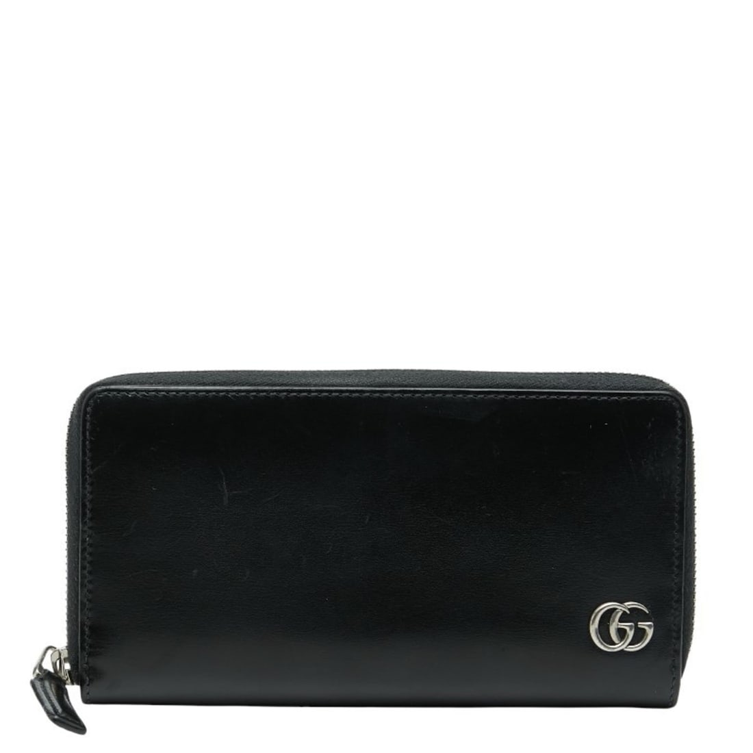 Gucci GG Marmont Zip-Around Long Wallet 428736 Black Leather Women's GUCCI (1 of 11)