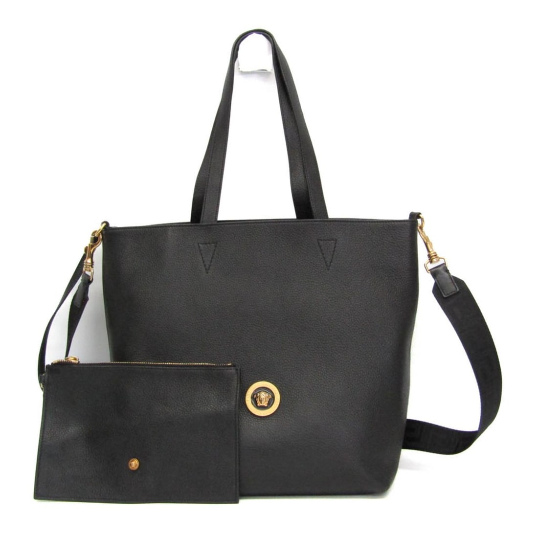 Versace Medusa Men's Leather Shoulder Bag,Tote Bag Black (1 of 13)