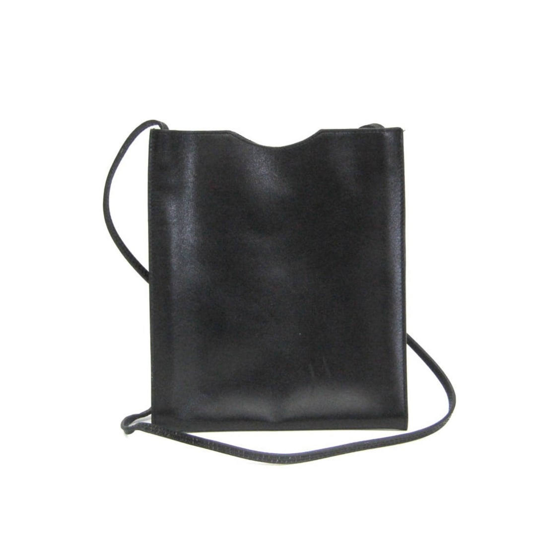 Hermes Onimaitou Men,Women Box Calf Leather Shoulder Bag Black (1 of 14)