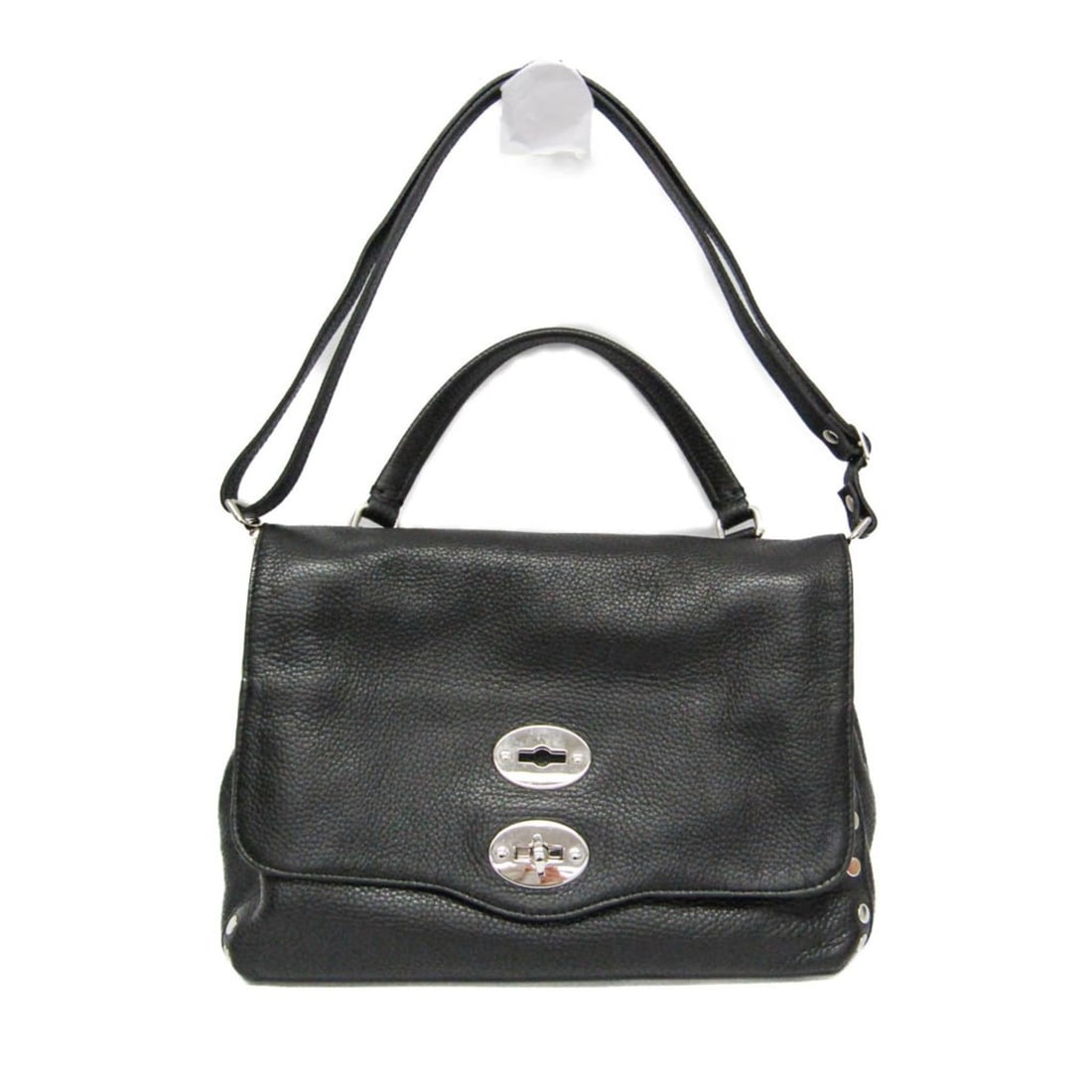 Zanellato Postina S 06120 Men,Women Leather Handbag,Shoulder Bag Black (1 of 14)