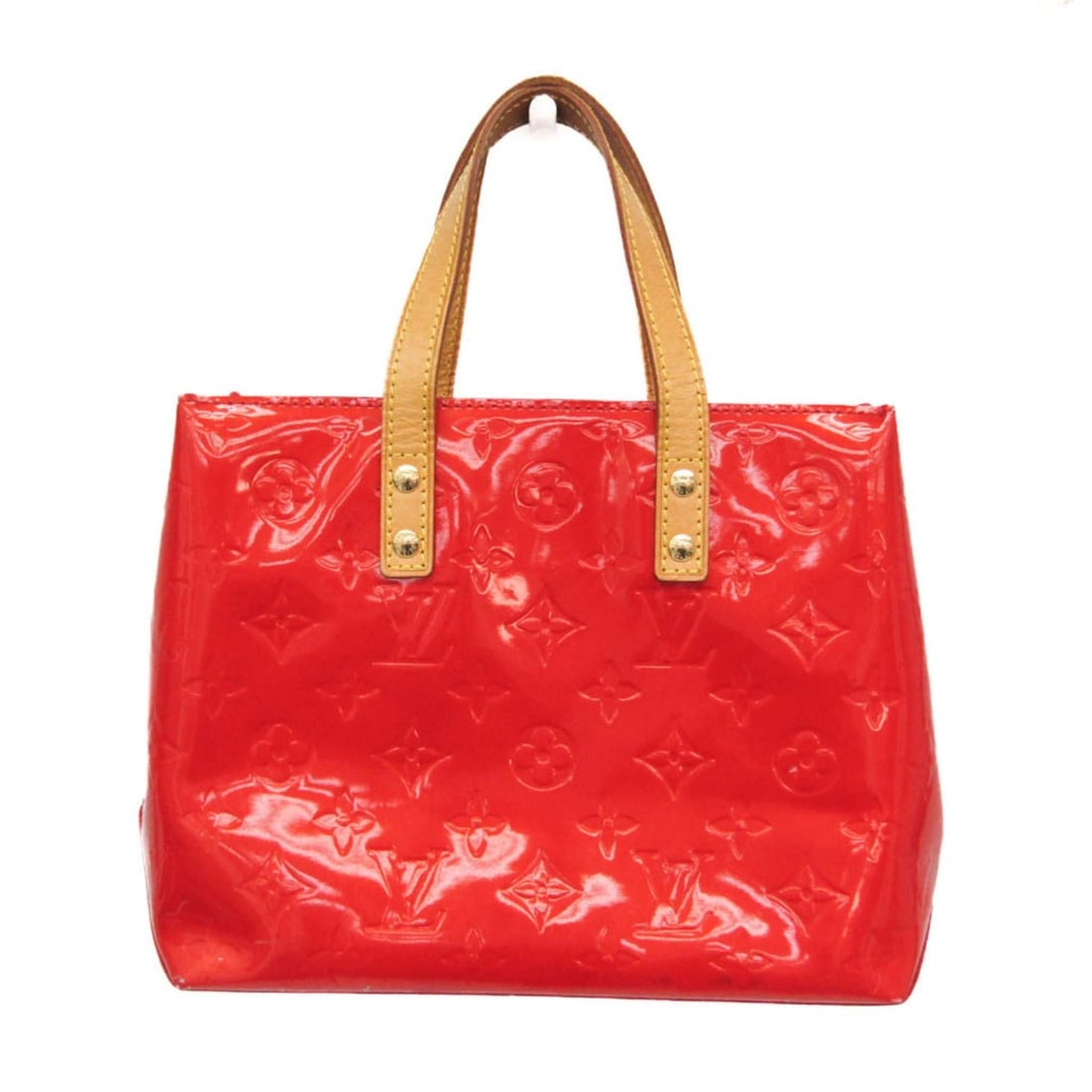 Louis Vuitton Monogram Vernis Reade PM M91088 Women's Handbag Rouge (1 of 17)