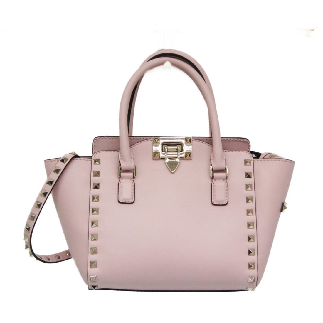 Valentino Garavani Rock Studs Women's Leather Handbag,Shoulder Bag Pink: --- Catalog ---Category: SizeHandle Drop: 9.00cm / 3.54''Size (HxWxD): 19cm x 19cm x 11cm / 7.48'' x 7.48'' x 4.33''Strap Length: 116cm / 45.66''Handle Length: 35cm / 13.77''Category: DesignType: Hand