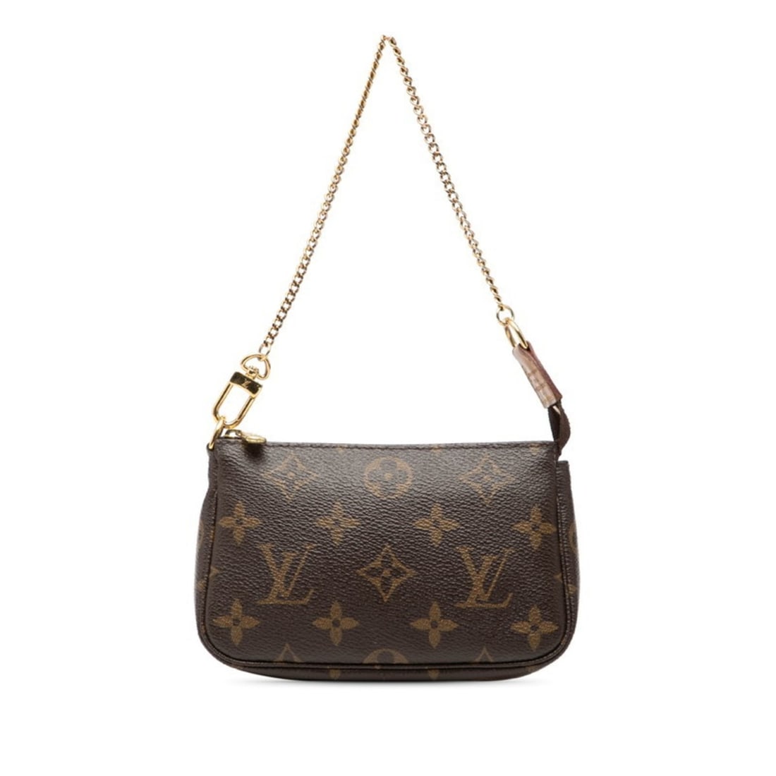 Louis Vuitton Monogram Accessoires Pouch Chain Mini Handbag M58009 Brown Leather Women's LOUIS (1 of 6)