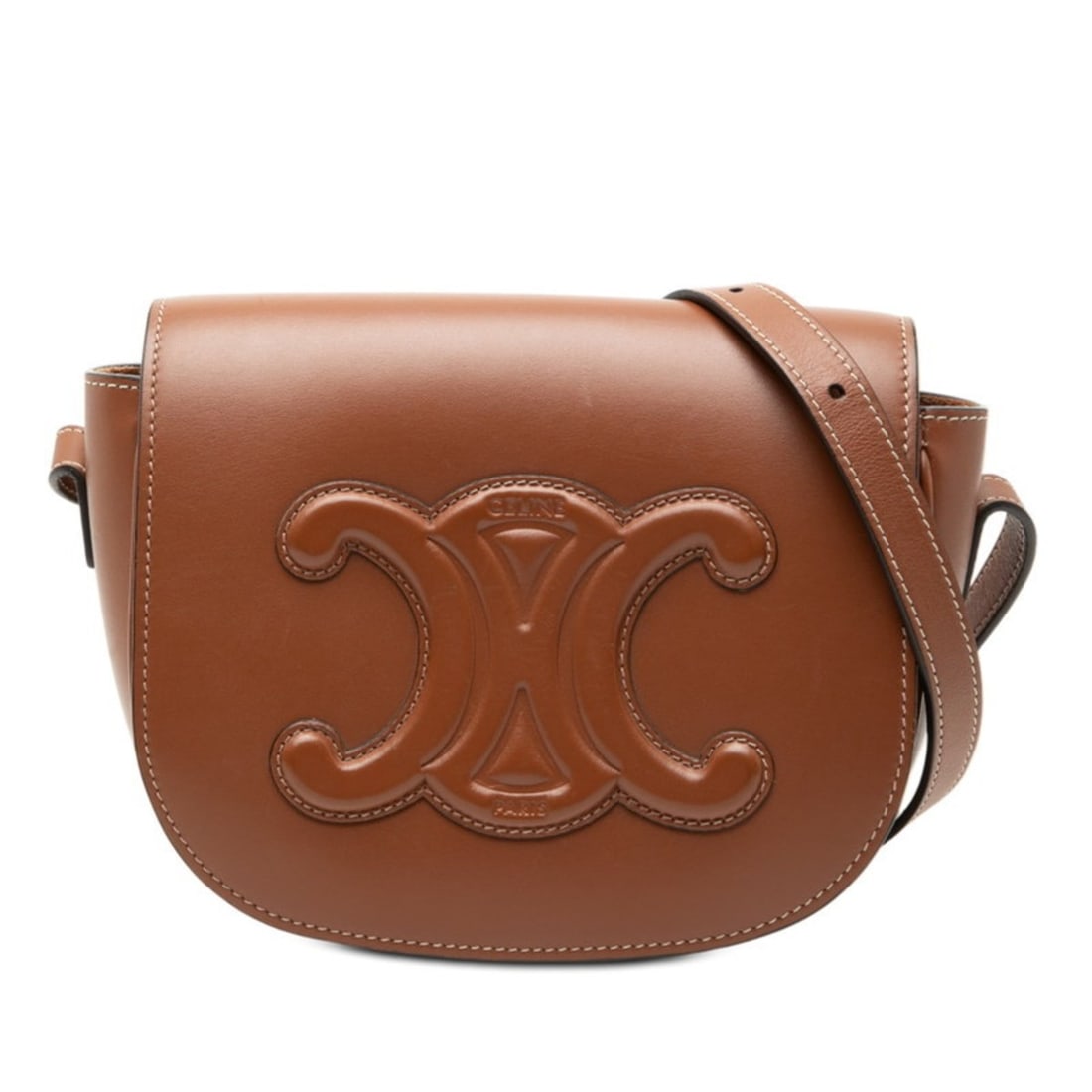 Celine Trim-Off Folco Cuir Crossbody Shoulder Bag in Brown Leather for Women: --- Catalog ---Category: SizeSize (HxWxD): 16cm x 22cm x 8cm / 6.29'' x 8.66'' x 3.14''Category: DesignType: Shoulder bagColor: BrownGender: WomenMaterial: Leather Category: GeneralBrand: CelineCountr