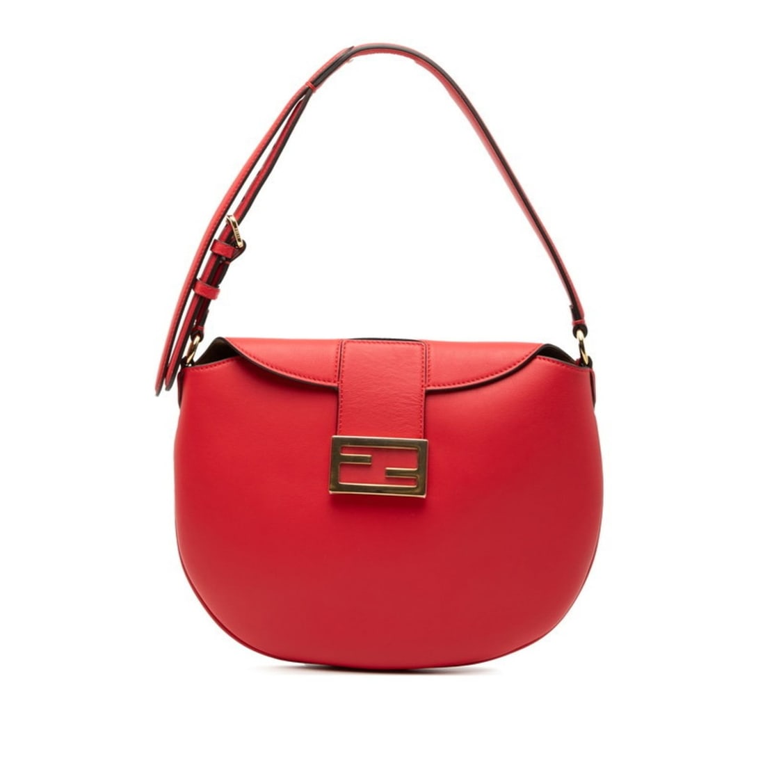 Fendi Croissant Handbag/Shoulder Bag 8BR790 Red Leather Women's FENDI (1 of 16)