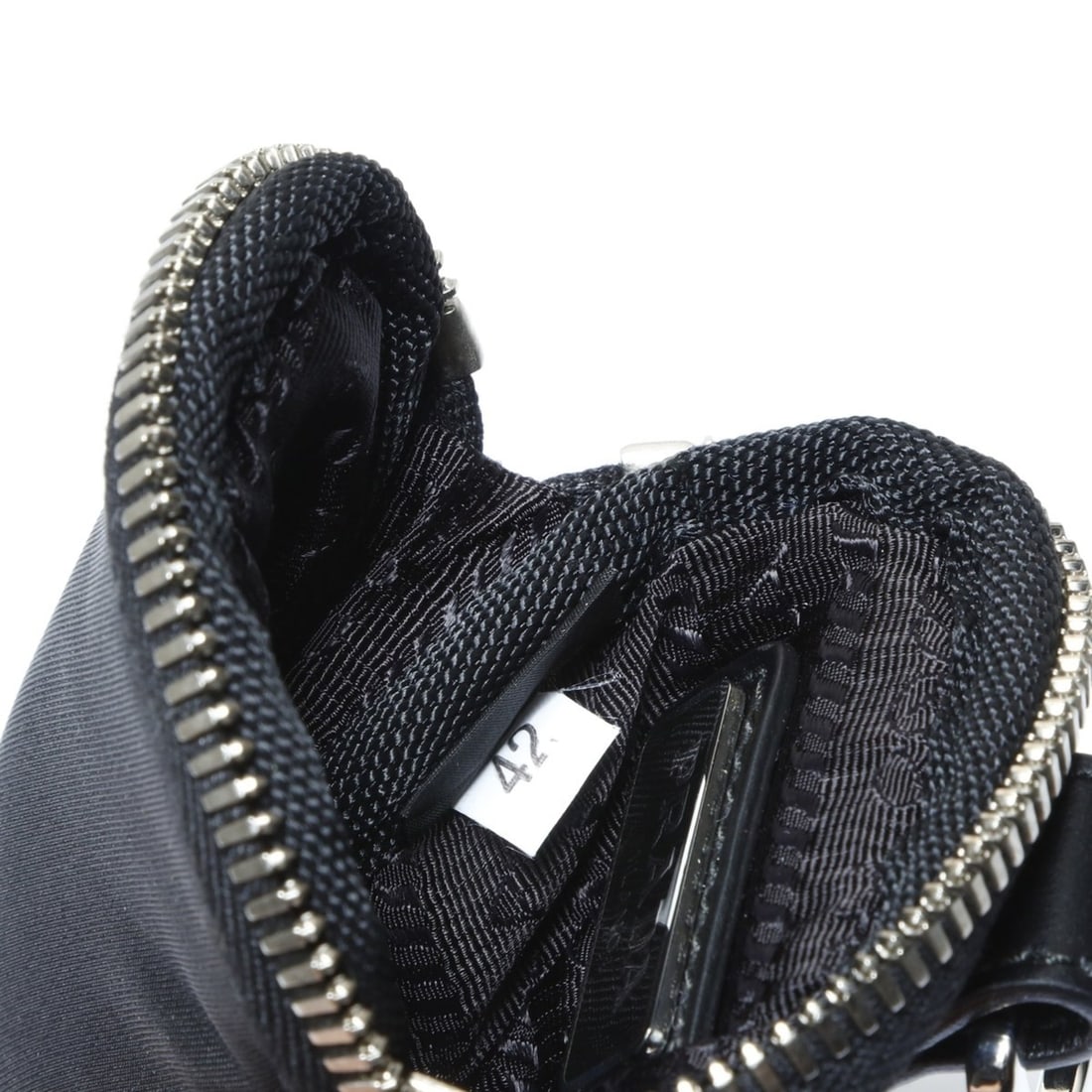 Prada PRADA Nylon Mini Pouch Black - 11