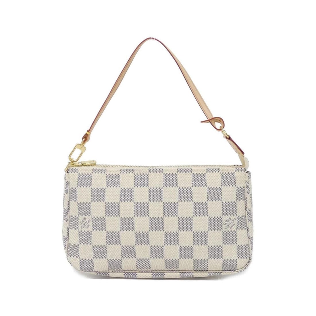 Louis Vuitton Damier Azur Pochette Accessoires N51986 Accessory Pouch: --- Catalog ---Category: SizeSize (HxWxD): 13cm x 21cm x 4cm / 5.11'' x 8.26'' x 1.57''Category: DesignType: Pochette, PouchColor: AzurGender: WomenMaterial: Coated canvas Hardware Color: