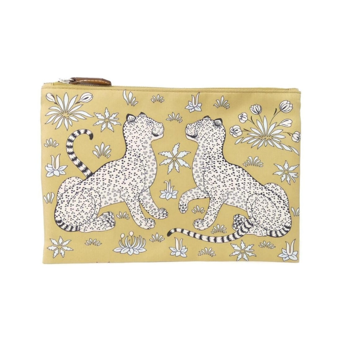 Hermes LES LEOPARDS Silky Pocket 083771CK Handbag Pouch (1 of 12)