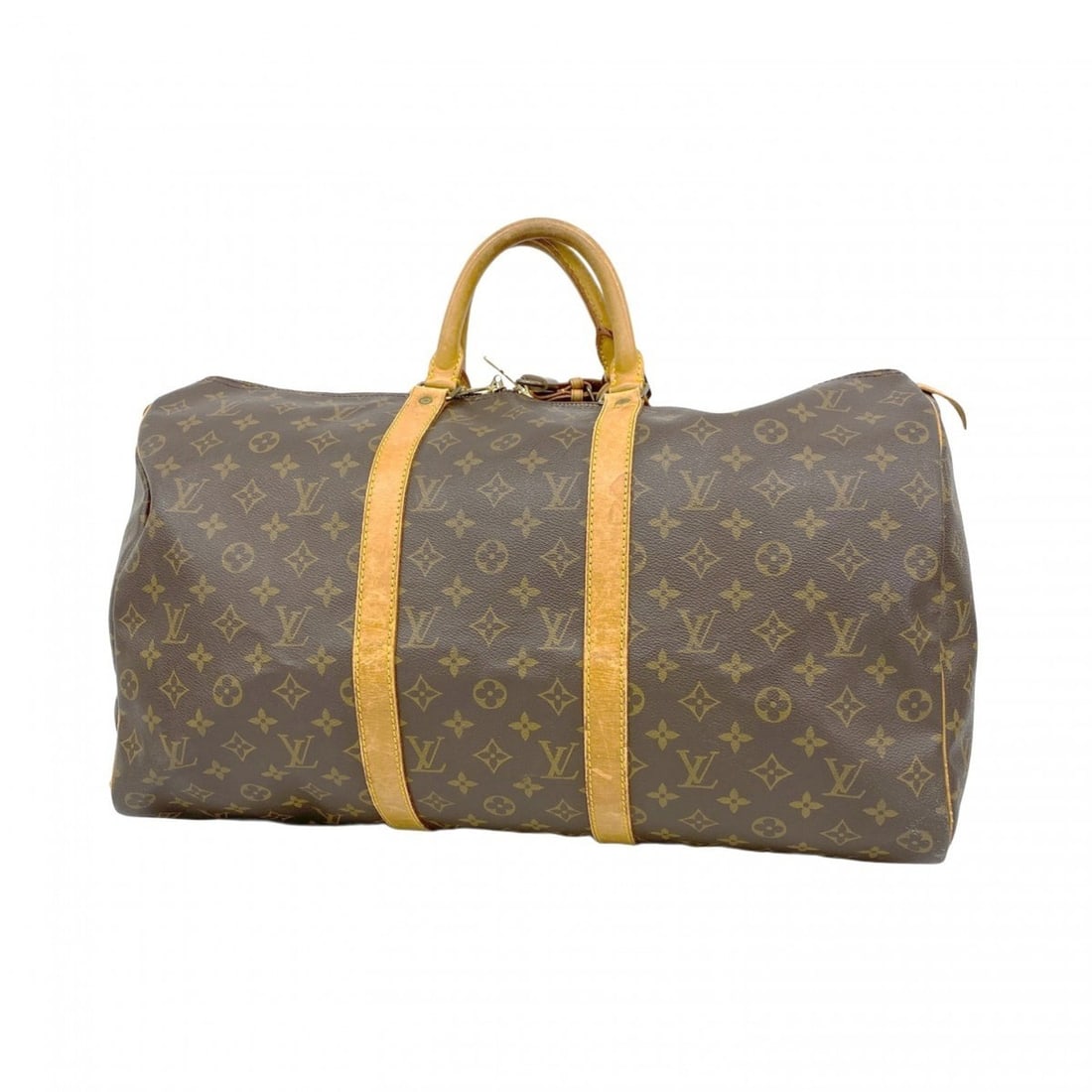 Louis Vuitton Monogram Keepall 50 Boston Bag M41426 Brown Men's and Women's (1 of 10)
