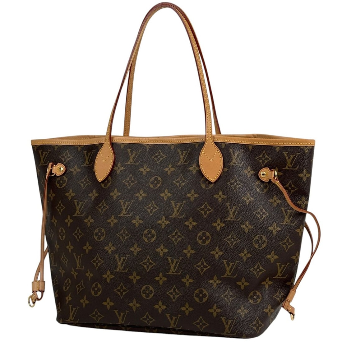 Louis Vuitton Neverfull MM Shoulder Bag, Shopping Tote Monogram Brown, M40156, Women's (1 of 11)