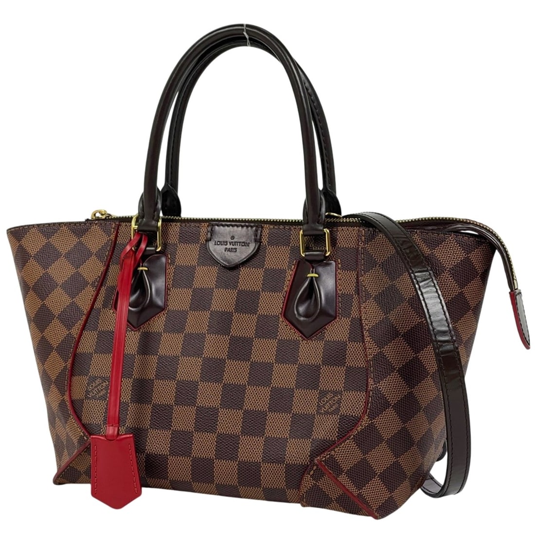 Louis Vuitton Kaisa Tote PM 2-Way Shoulder/Handbag, Damier Brown, N41551, Women's (1 of 12)