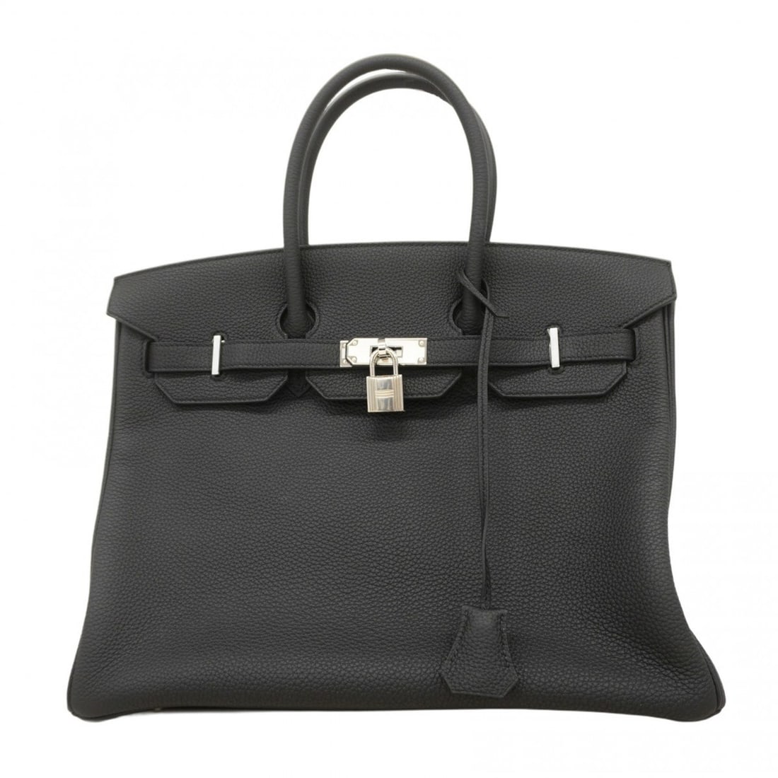 Hermes Birkin 35 Togo Black Handbag, D Stamp, Women's: --- Catalog ---Category: SizeSize (HxWxD): 29cm x 35cm x 18.5cm / 11.41'' x 13.77'' x 7.28''Category: DesignType: HandbagColor: BlackGender: WomenMaterial: Togo leather Hardware Color: SilverCategory: