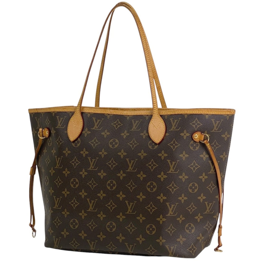 Louis Vuitton Neverfull MM Shoulder Bag, Shopping Tote Monogram Brown, M40156, Women's (1 of 15)